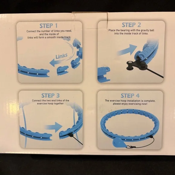 Weighted fitness hula hoop adjustable - Picture 7 of 10